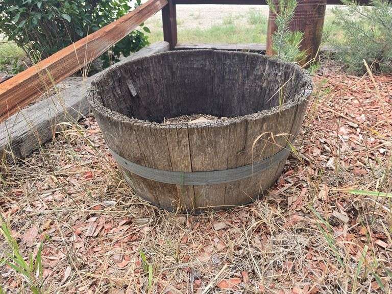 Cut Barrel Plant Pot image