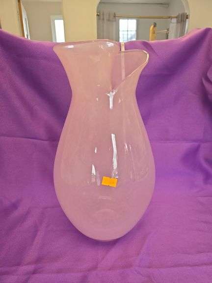 Murano Glass  Rose Vase Large 1990's image
