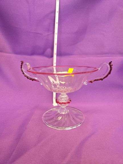 Murano Glass Victorian Compote Dish image