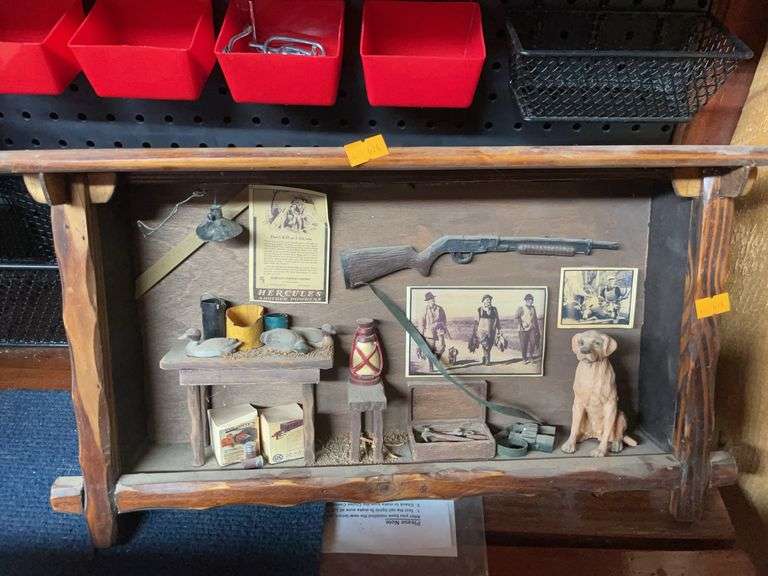 Western framed shadowbox image