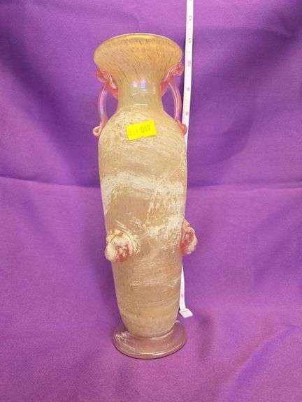 Murano Glass Vase Scavo iredescent image