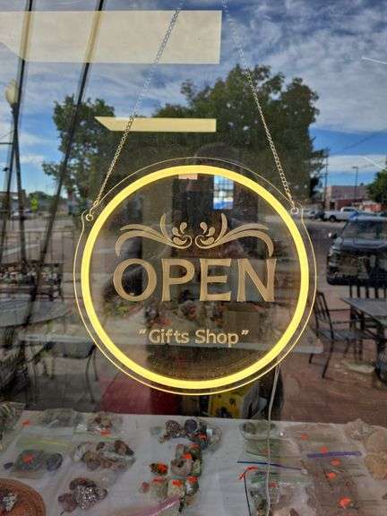 Plug-In Lighted "Open" Sign image