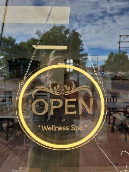 Plug-In Lighted "Open" Sign image