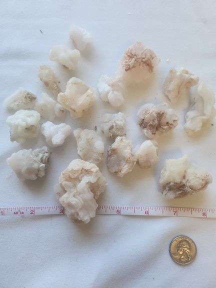 Arizona Chalcedony Agate lot pink cream specimens image