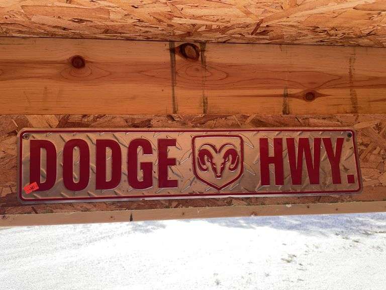 Dodge tin sign image