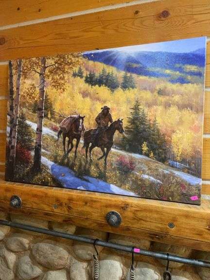 Oil painting, print of Cowboy image