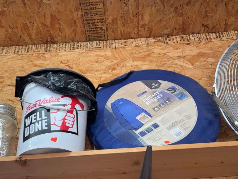 Pop-up privacy, shelter and toilet bucket image