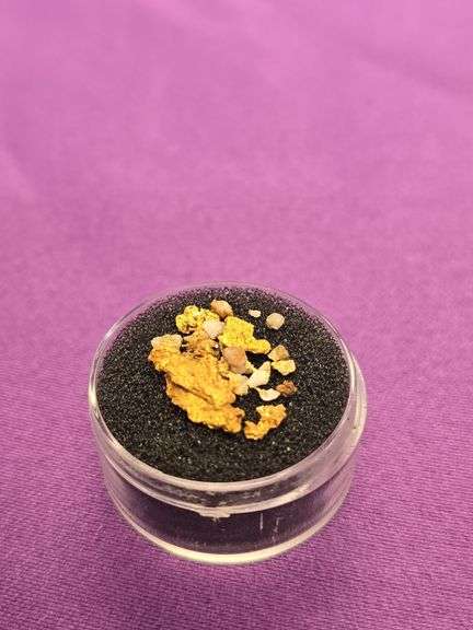Rare Gold Nugget Speciman Bullion w quartz lot, 1.45 Grams Total image