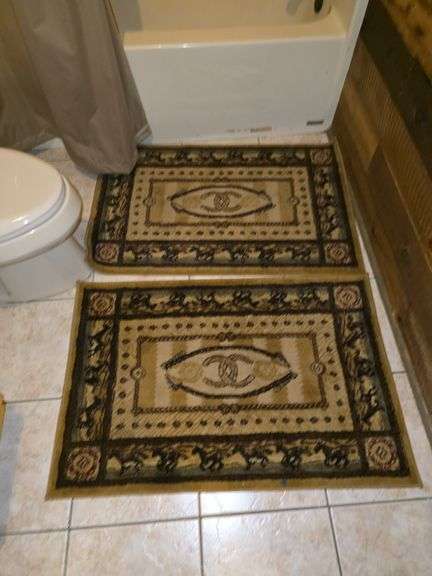 2 Western Themed Bath Rugs image
