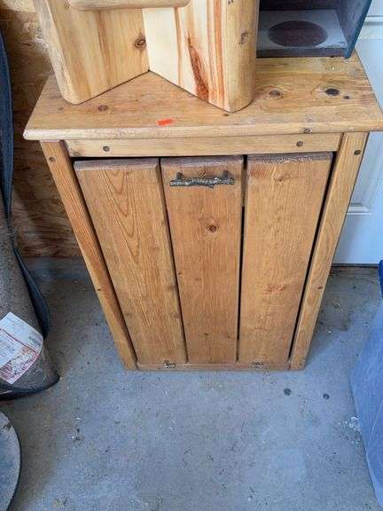 Trash can storage/ hider image