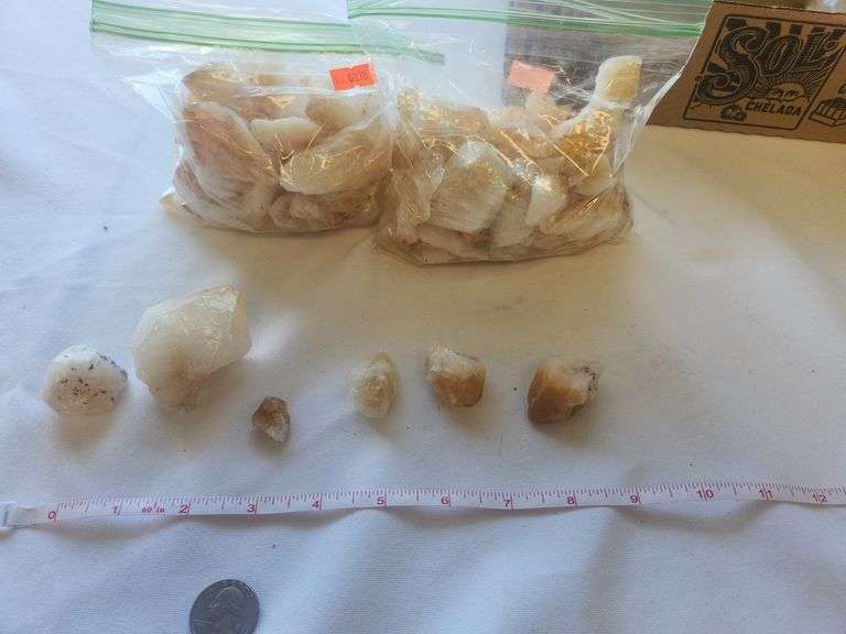Citrine crystal quartz lot 3.5lbs kilo+ image