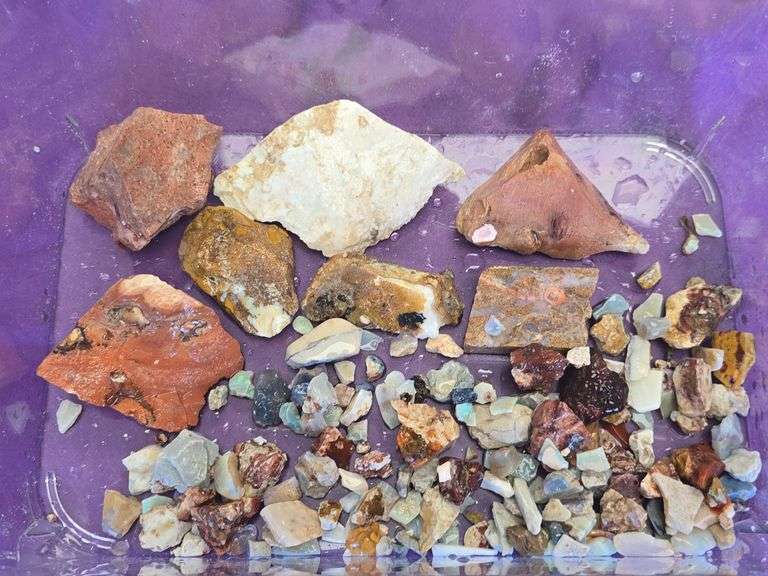 Mixed Fire Color Mexican, Brazilian, Australian Opals 1 Lb. image