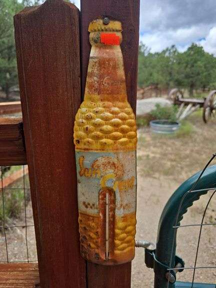 Antique Sun Crest Thermometer image