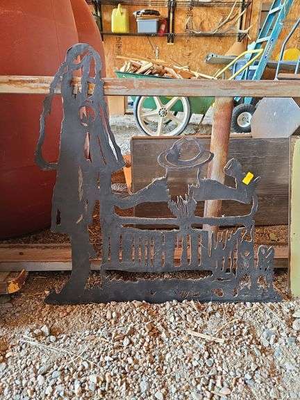 Cowgirl Metal Cut Out image