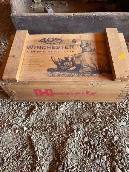 Winchester wooden ammo box image