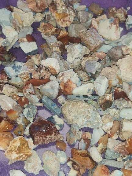 Mexican and Australia rough opal Andamooka Boulder Fire image