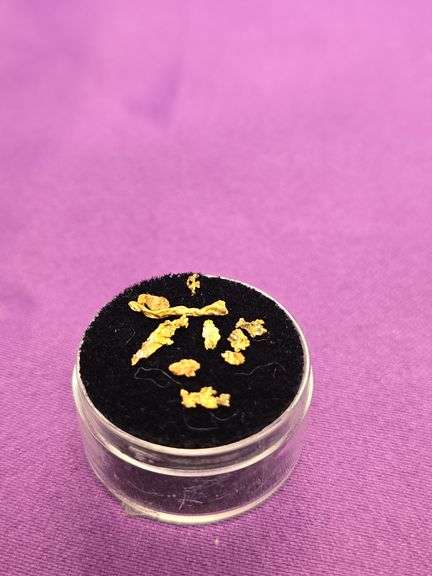 Crystallized Gold Nugget Speciman lot  Wire native Gold  .67 Grams image