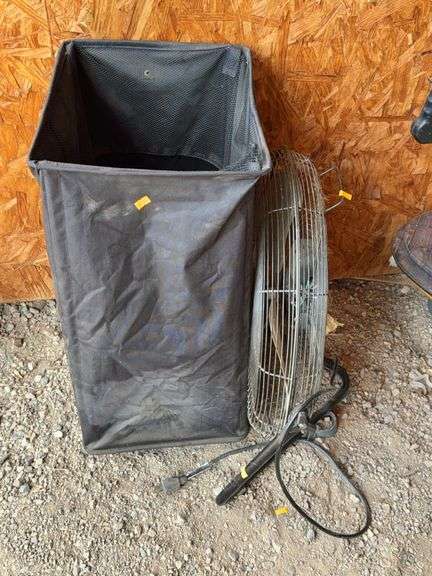 Electric fan, laundry hamper image