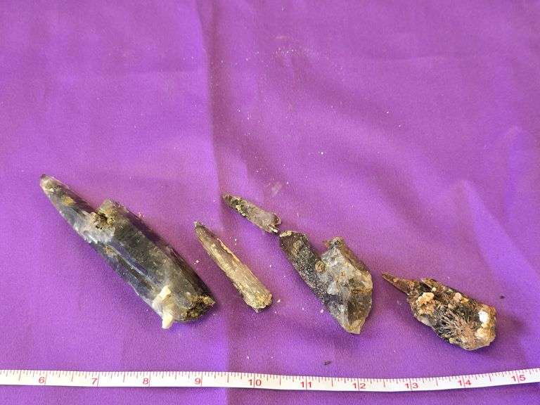 Lustrous Aegirine & Smoky Quartz Crystals  Malawi Africa lot 8oz image