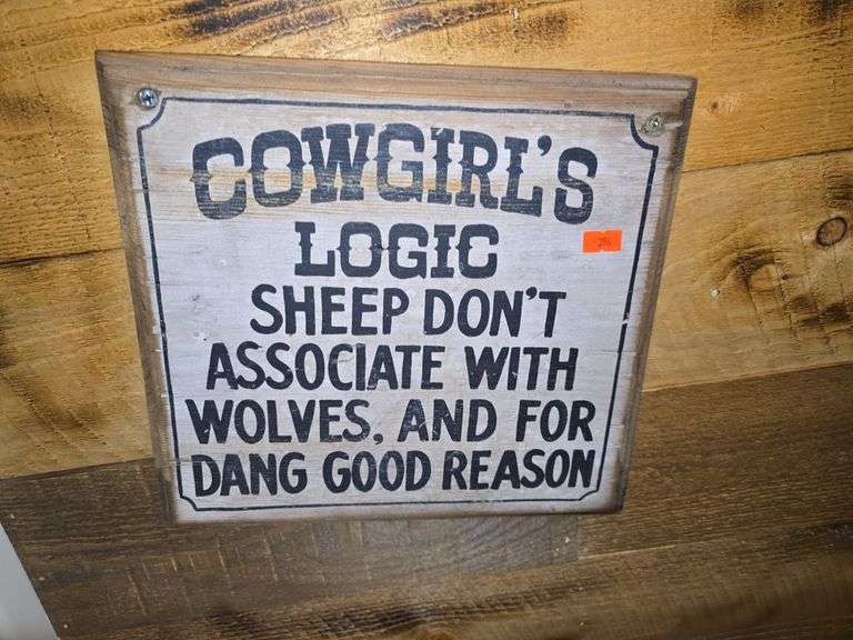 "Cowgirls" Wooden Sign image