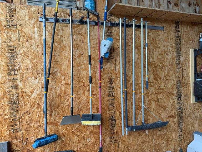 Misc told window cleaning brushes snow brooms, paint rollers image