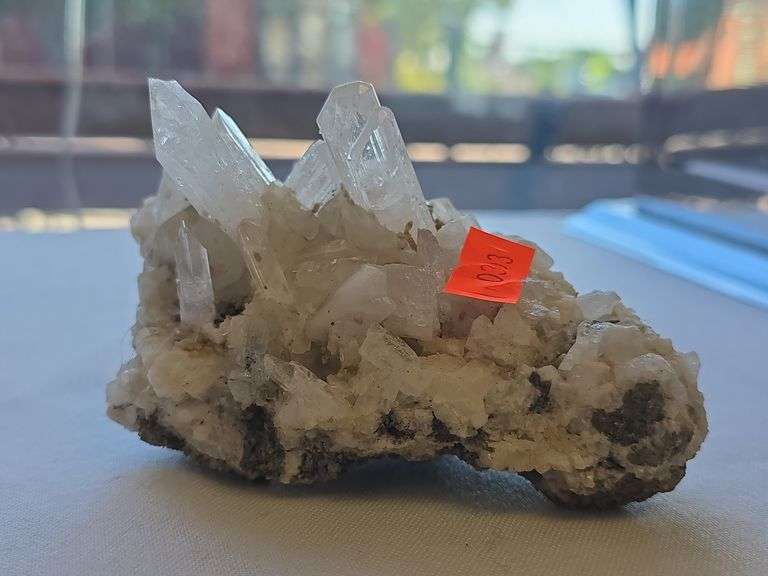 Crystal Quartz Mixed Mineral cluster 14 Oz. image