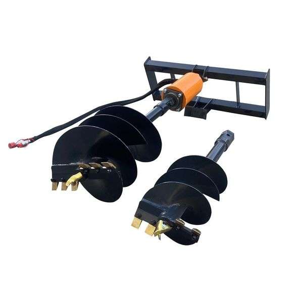 New Wolverine skid steer Auger w/ 2 bits, Model: ADB-13-1218R image