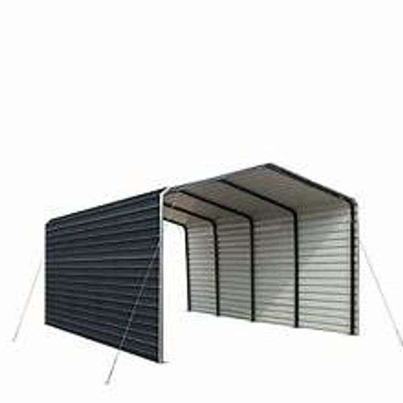12x20 Metal Carport w/Sidewalls image