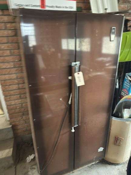 Large Brown Double Door Refrigerator #120 image