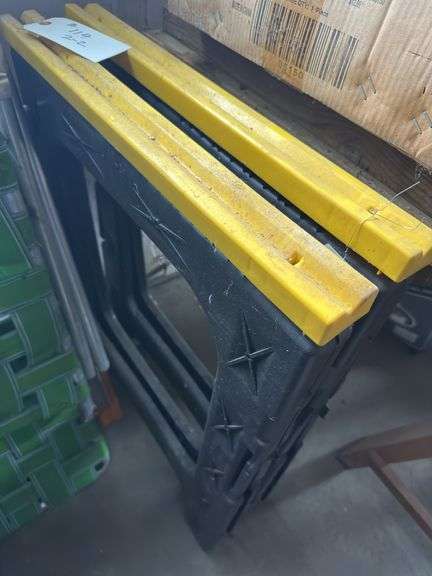 Pair of Plastic Sawhorse Stands image