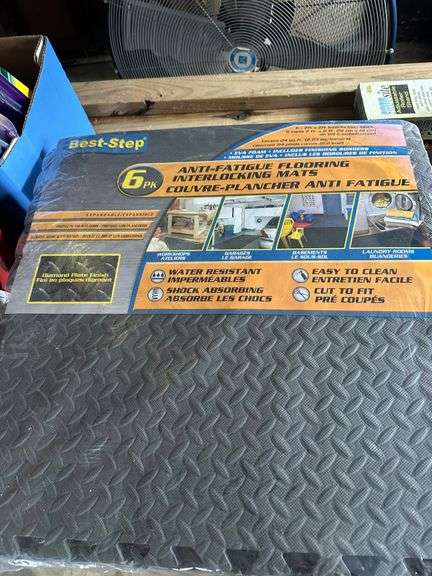 Interlocking Anti-Fatigue Flooring Mats - 6 Pack image