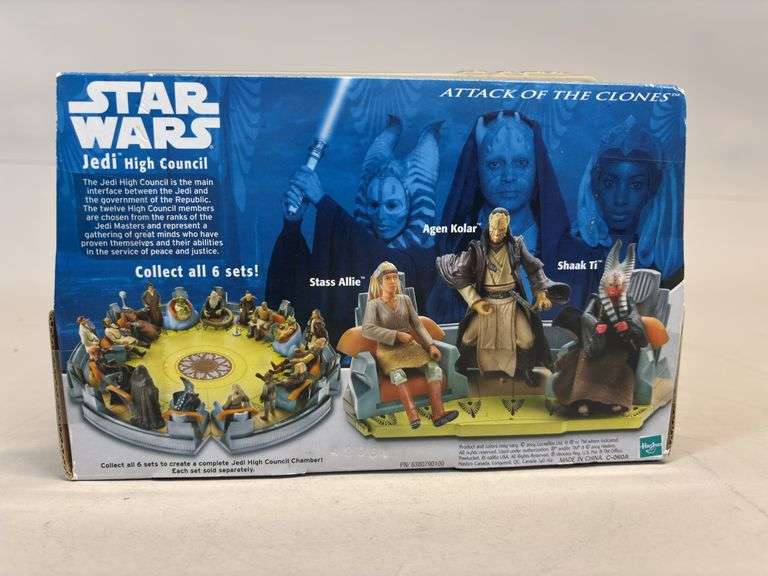 Star Wars Attack of the Clones Jedi High Council Action Figure Scene 4 Set
