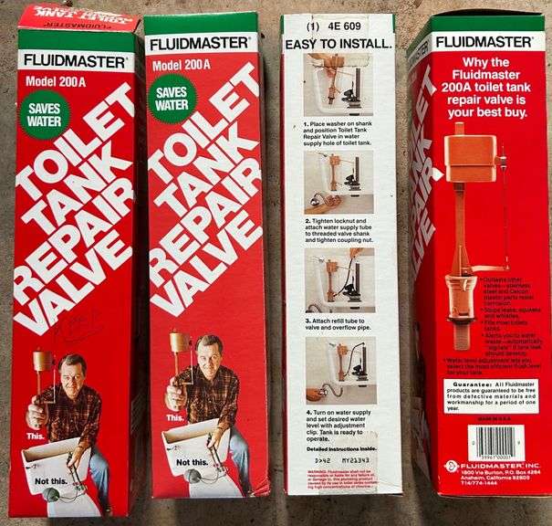 Bag of FLUIDMASTER Toilet Tank Repair Valves - Model 200A image