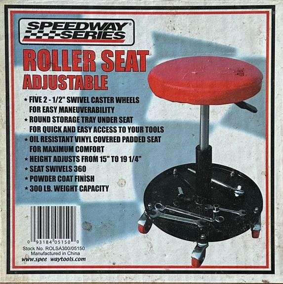 Speedway Series Adjustable Roller Seat with Tool Tray image