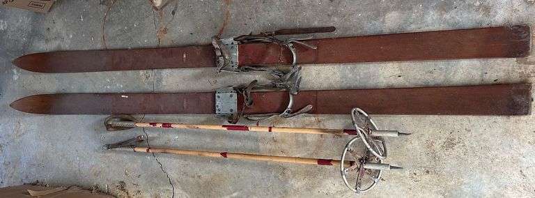 B.G. Lund Co. Hastings Sweden Skis and Poles image