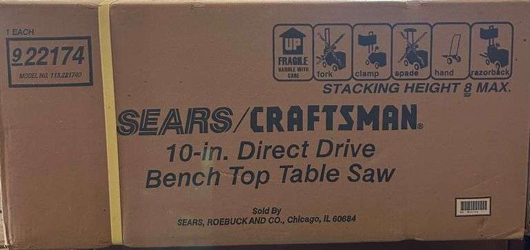Craftsman 10-inch Direct Drive Bench Top Table Saw image