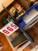 Assorted Office and School Supplies with HP Printer and Filing System