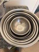 Stock pot and mixing bowls