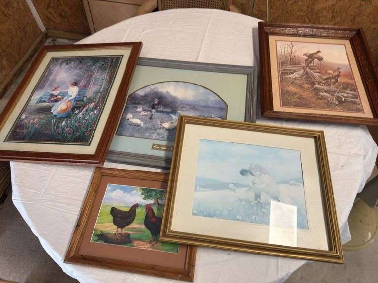 5 art prints as shown