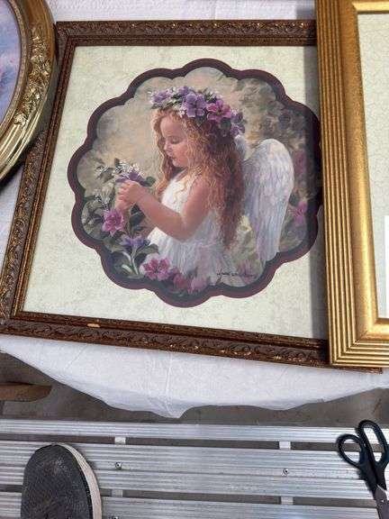 4 framed prints 1 baby print
