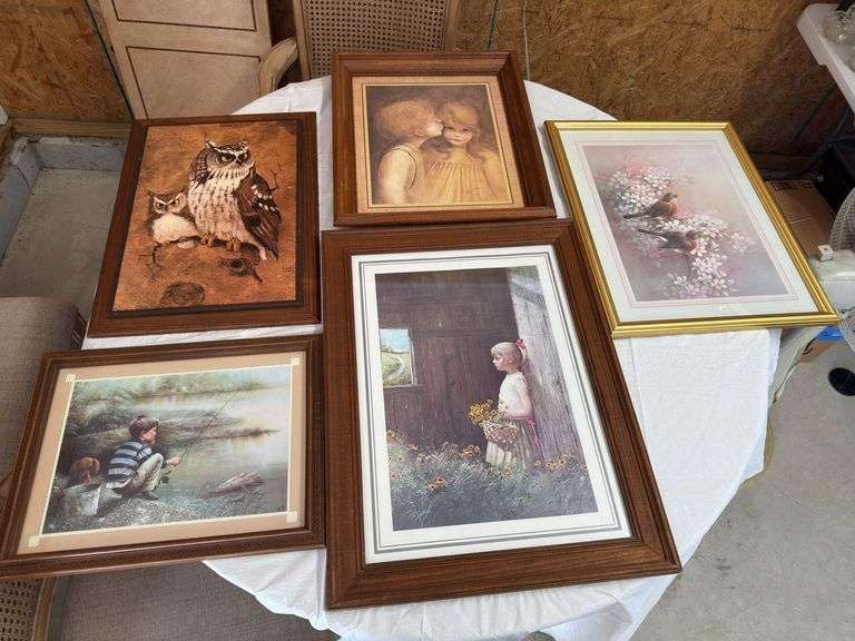 5 art prints as shown