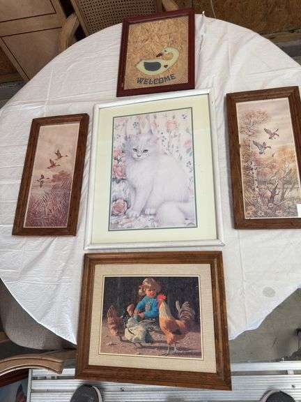 5 framed art prints