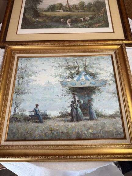 1 oil on canvas 1 art print