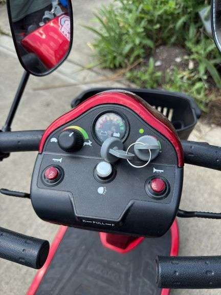 Golden brand Compation scooter with good battery and charger. 400 pound weight limit, 19 mph, 5 mile range. Runs great!