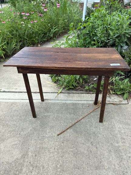 Antique wood table