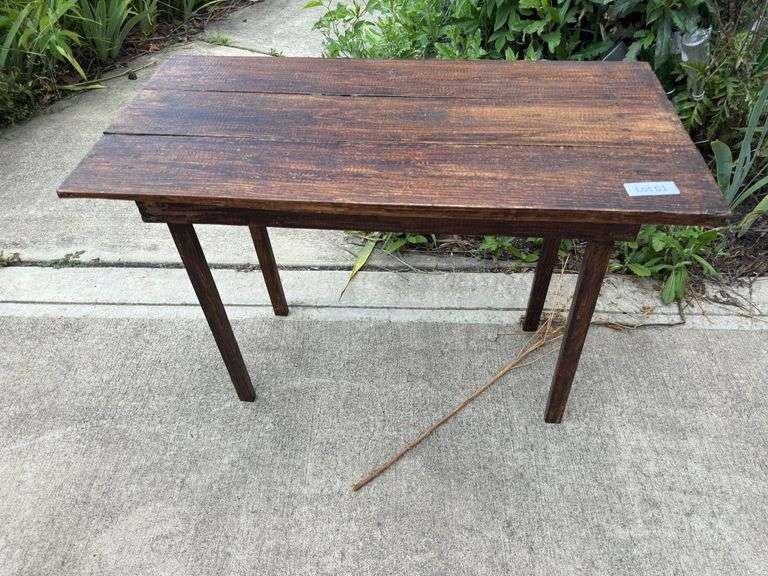 Antique wood table
