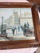 Large framed oil on canvas