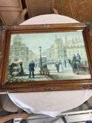 Large framed oil on canvas