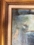 Oil on canvas. 38” tall by 32” wide. Artist Claude Rishell
