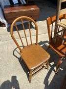 5 wood chairs